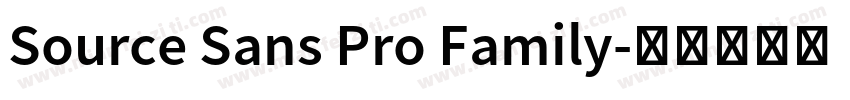 Source Sans Pro Family字体转换
